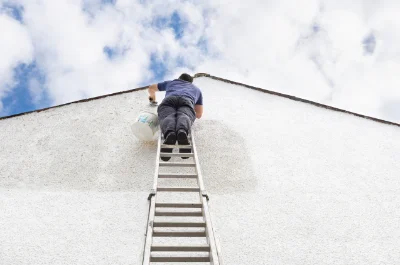 Peinture extérieure à Gorron — façades et ravalement